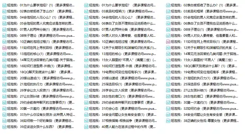 妞泡我课程实战指南:专属情感转化秘籍限时揭秘-知行情感社