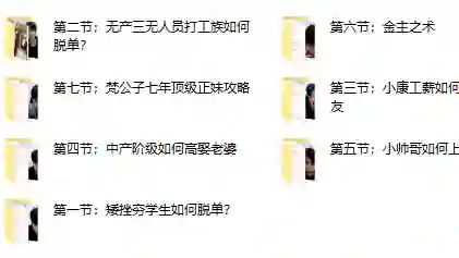 梵公子《中国各阶层脱单指南》实战揭秘版-知行情感社