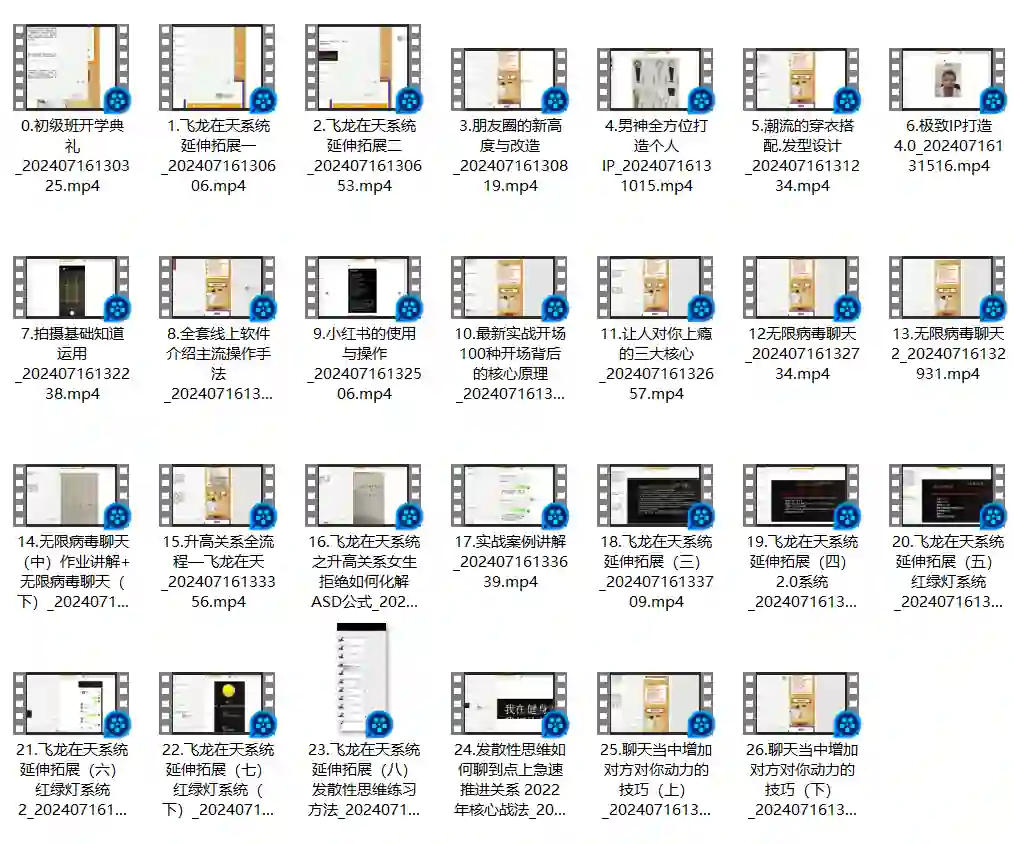 男哥内核3.0初级班内部课-知行情感社