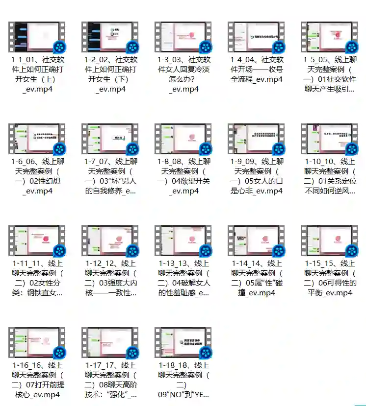 良叔 古医生《社交软件聊天课》-知行情感社
