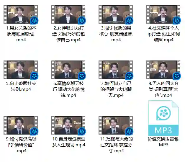 梵公子情绪价值核心课【向上社交破圈升维实战指南】-知行情感社